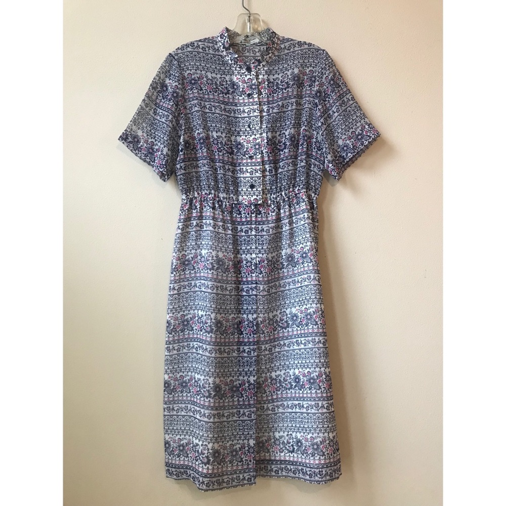 50s 60s patterned summer dress from Tokyo